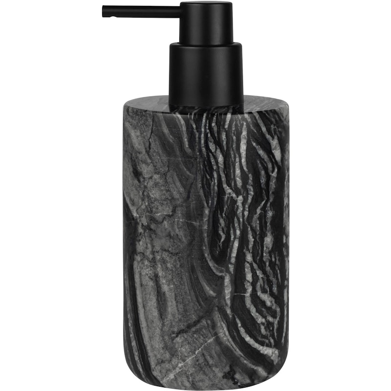 Marble Soap Dispenser High, Black Grey