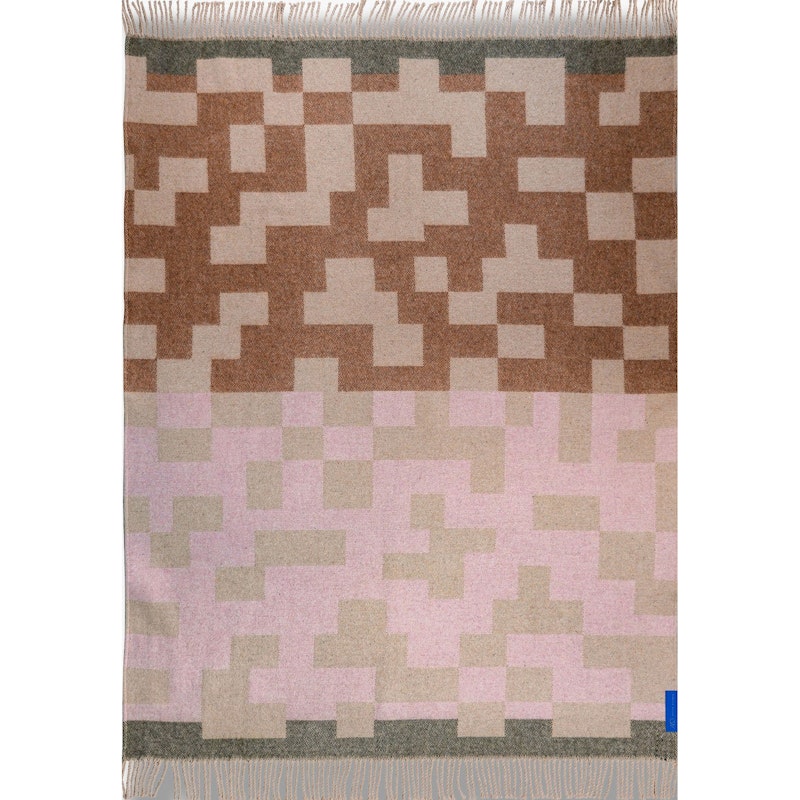 Maze Blanket 130x190 cm, Powder Rose