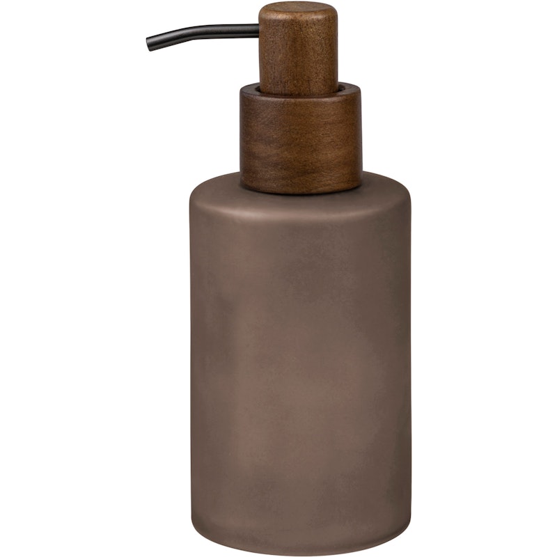 Modest Soap Dispenser, Walnut