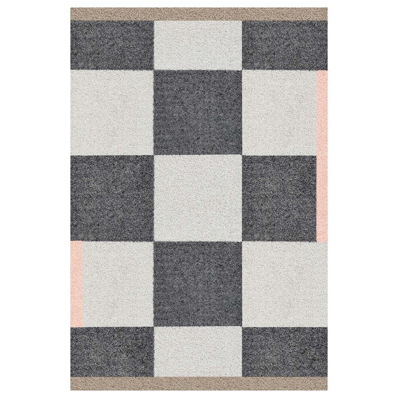 SQUARE Rug 55x80 cm, Dark Grey