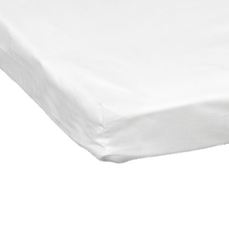 Pousada Percale Fitted Sheet White, 180x200 cm