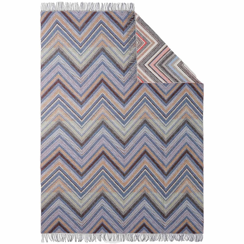 Chevron Throw, Black/Multi 130x190 cm