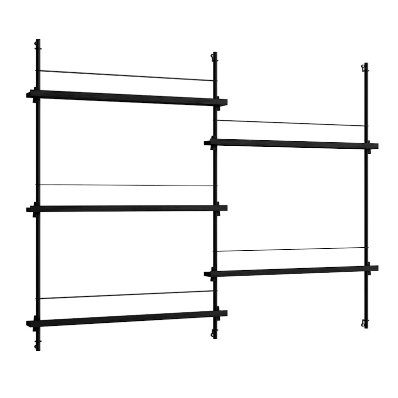 Magazine Shelf 123x162 cm, Black