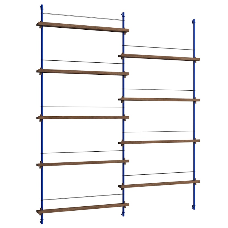 Magazine Shelf 162x188 cm, Oak/Deep Blue