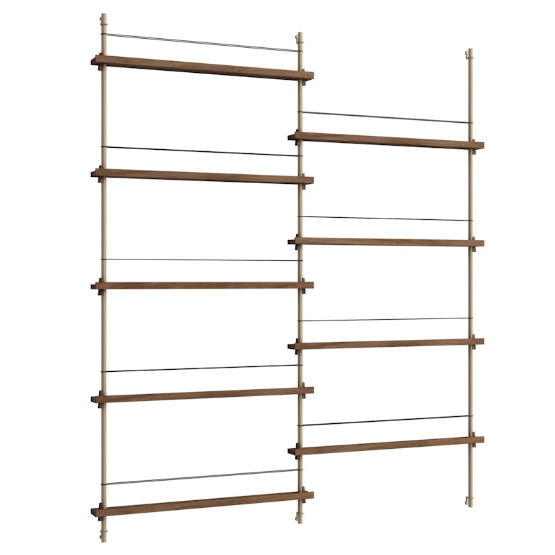 Magazine Shelf 162x188 cm, Oak/Warm Grey