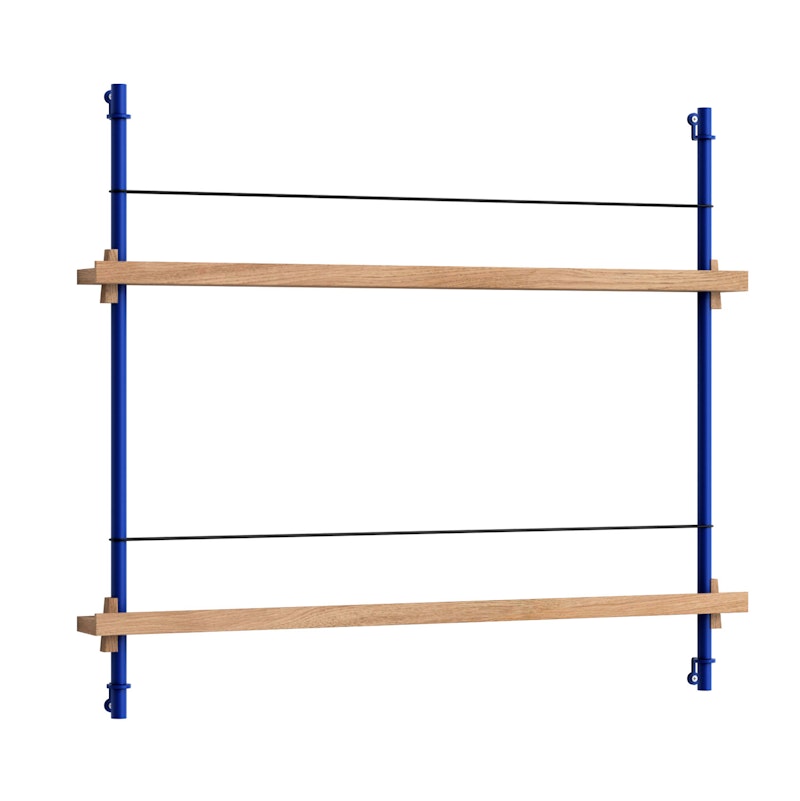 Magazine Shelf 73x85 cm, Oak/Deep Blue