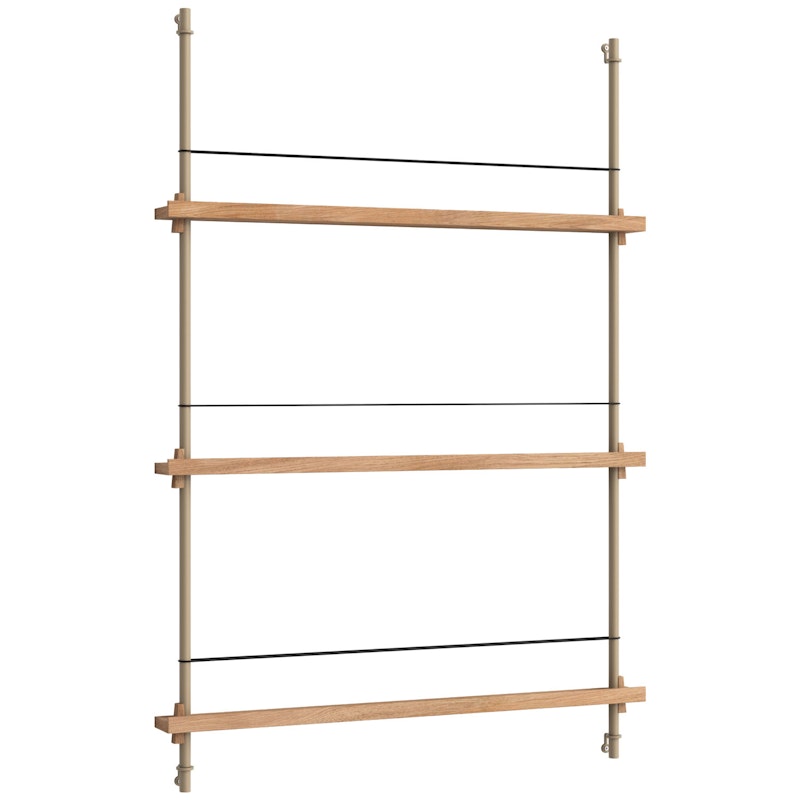 Magazine Shelf 85x123 cm, Oak/Warm Grey