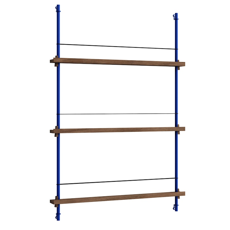 Magazine Shelf 85x123 cm, Smoked Oak/Deep Blue