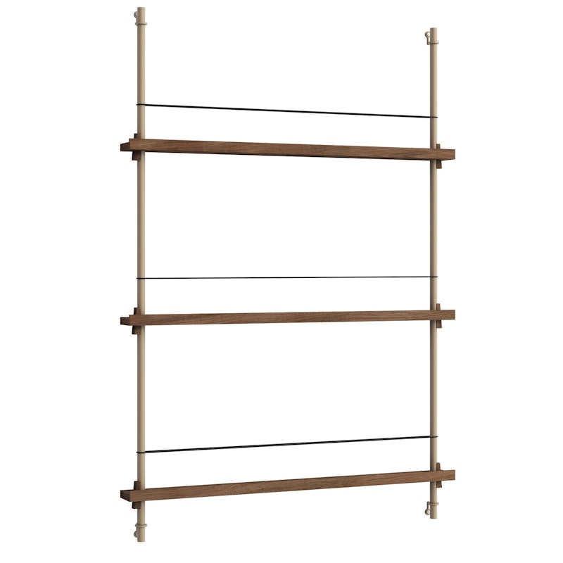 Magazine Shelf 85x123 cm, Smoked Oak/Warm Grey