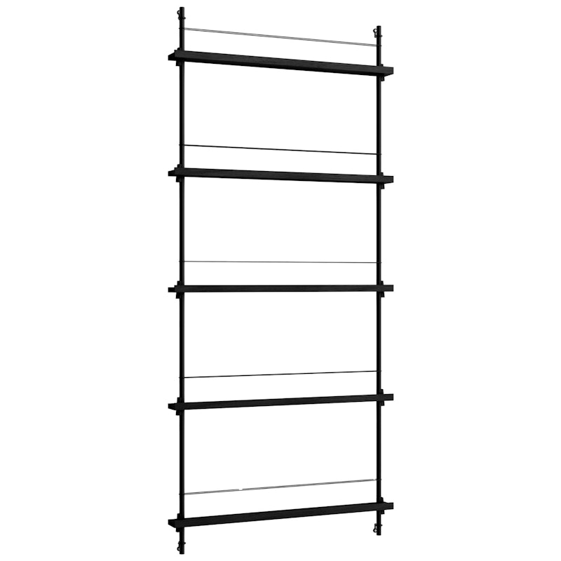 Magazine Shelf 85x188 cm, Black