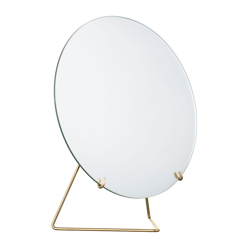 Standing Mirror Ø20, Brass