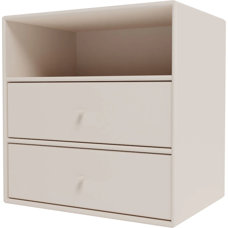 Mini 1006 Shelf With Two Drawers, Clay
