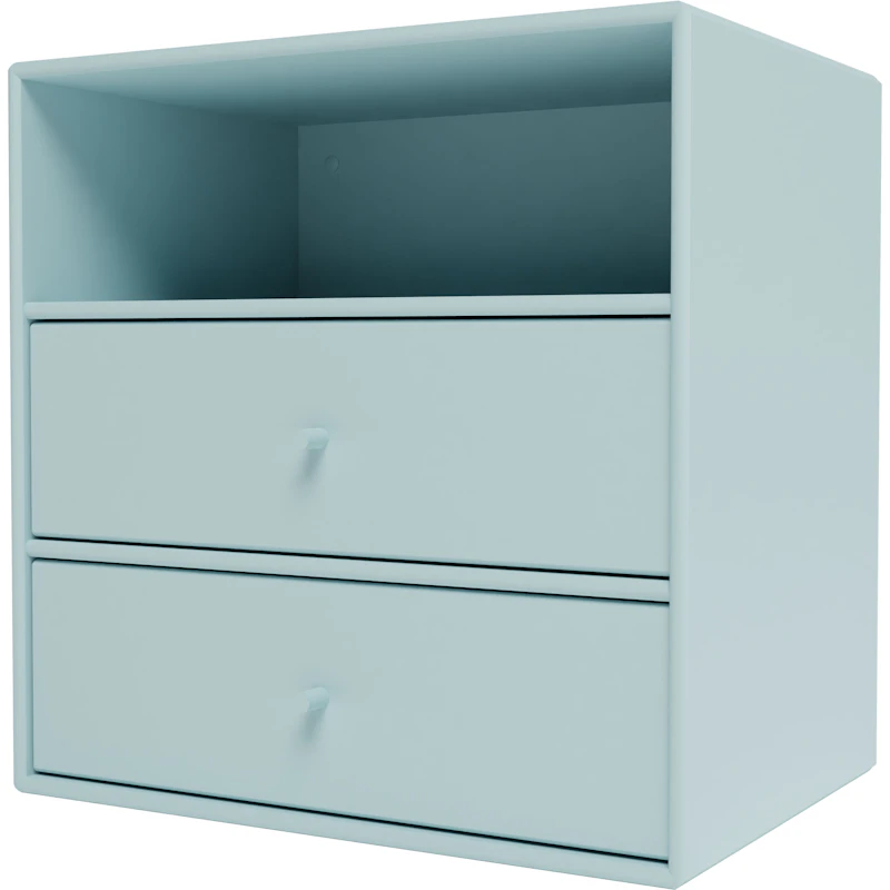 Mini 1006 Shelf With Two Drawers, Flint