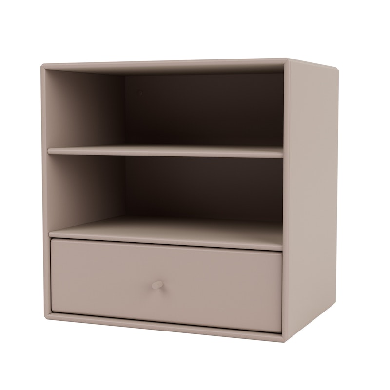 Mini 1005 Shelf With One Drawer, Mushroom