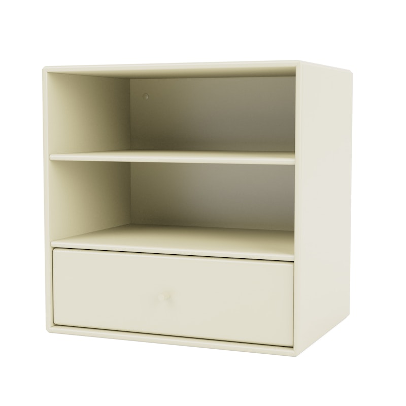 Mini 1005 Shelf With One Drawer, Vanilla