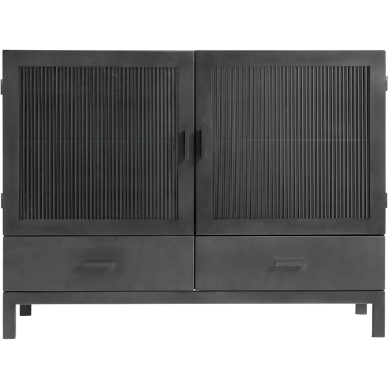 Dallas Cabinet Metal 120x90 cm, Black