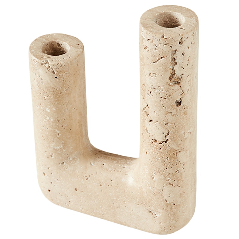 Minerva Candlestick, Cream