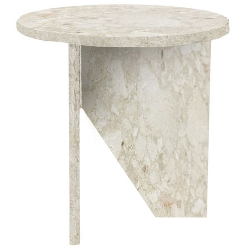 Verde Side Table Ø40 cm, Creme