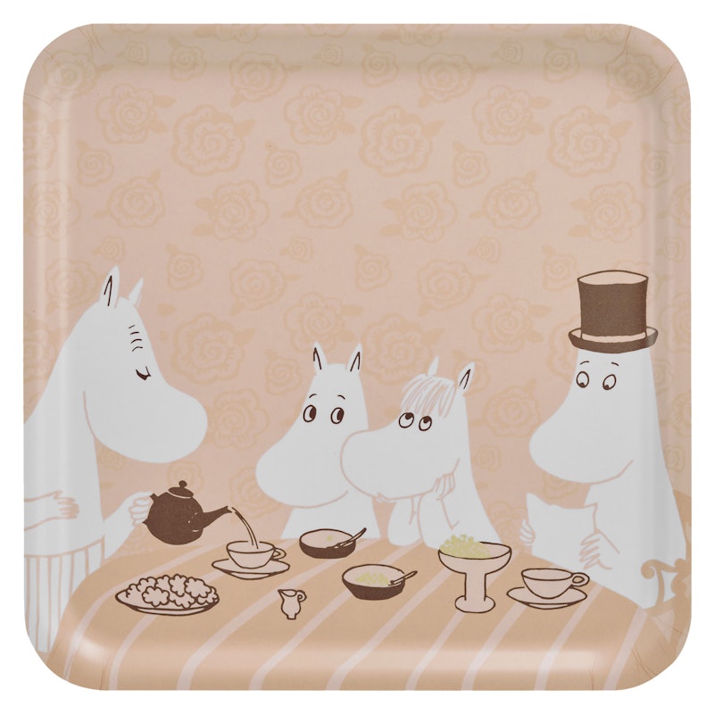 Moomin Tray 33x33 cm, Coffee Time