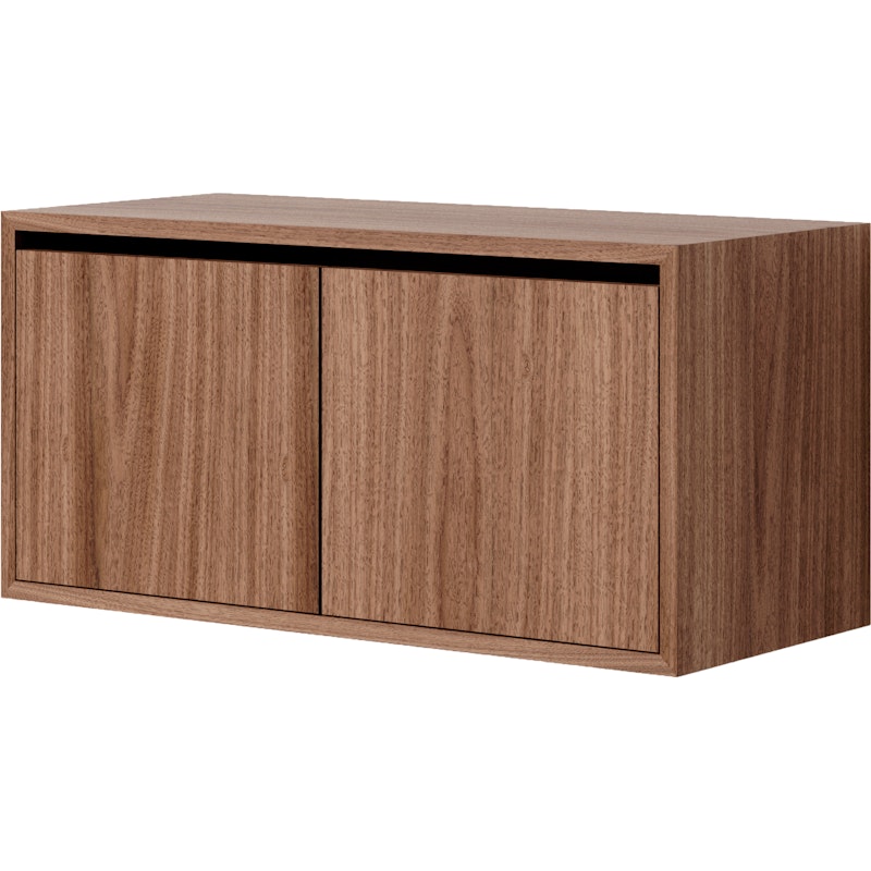 Cabinet Low With Doors, Walnut