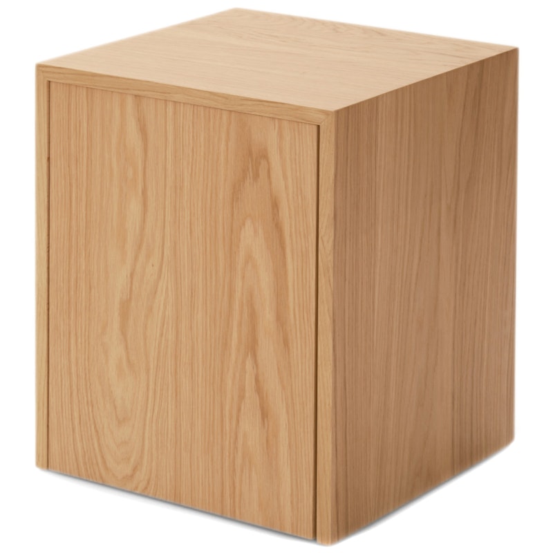 Mass Side Table With Drawer, Oak