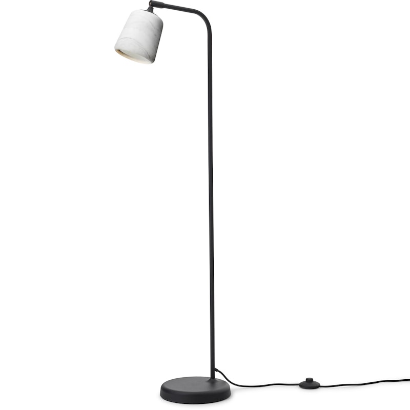 Material Floor Lamp, White Marble