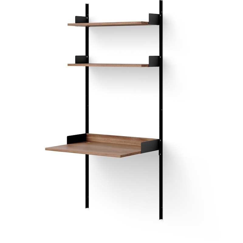 Study Shelf, Black / Walnut