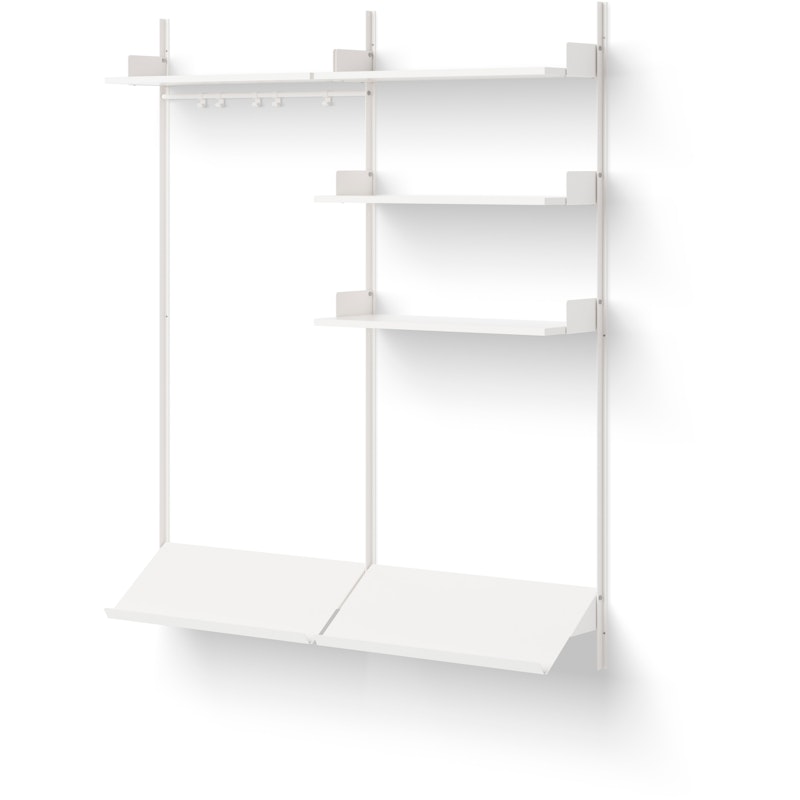 Wardrobe 3 Shelf, White