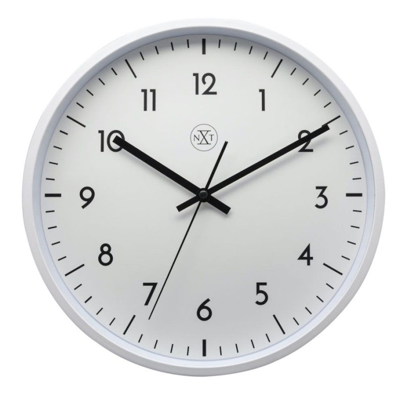 Easy Big Wall Clock Ø30 cm, White