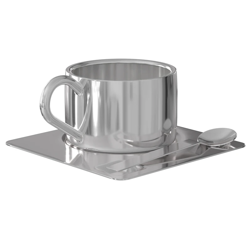Steel Cup Trio Coffee Cup, Stainless Steel