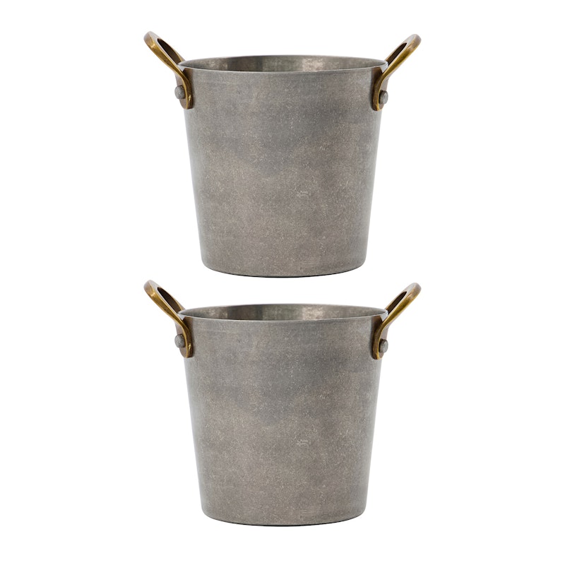 Mini Bucket Ø8 cm, 2 Pieces