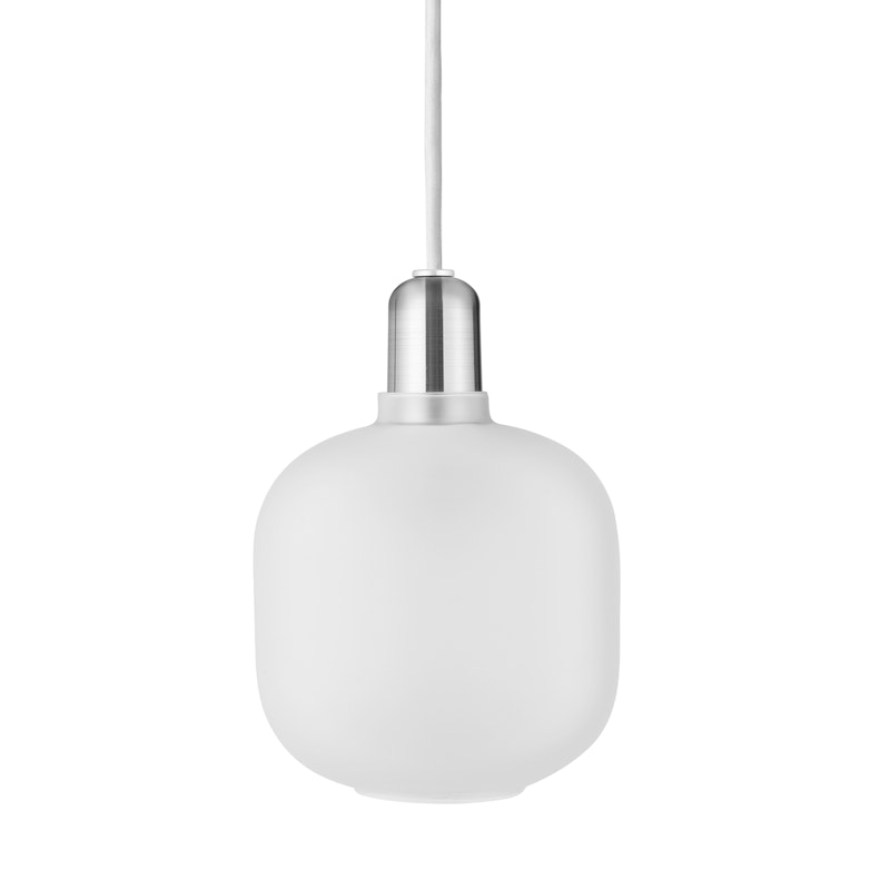 Amp Pendant Small, Matte White/Zink