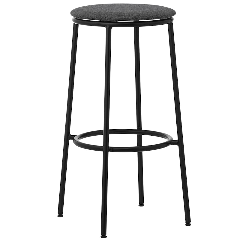 Circa Bar Stool 75 cm, Dark Grey / Main Line Flax 16