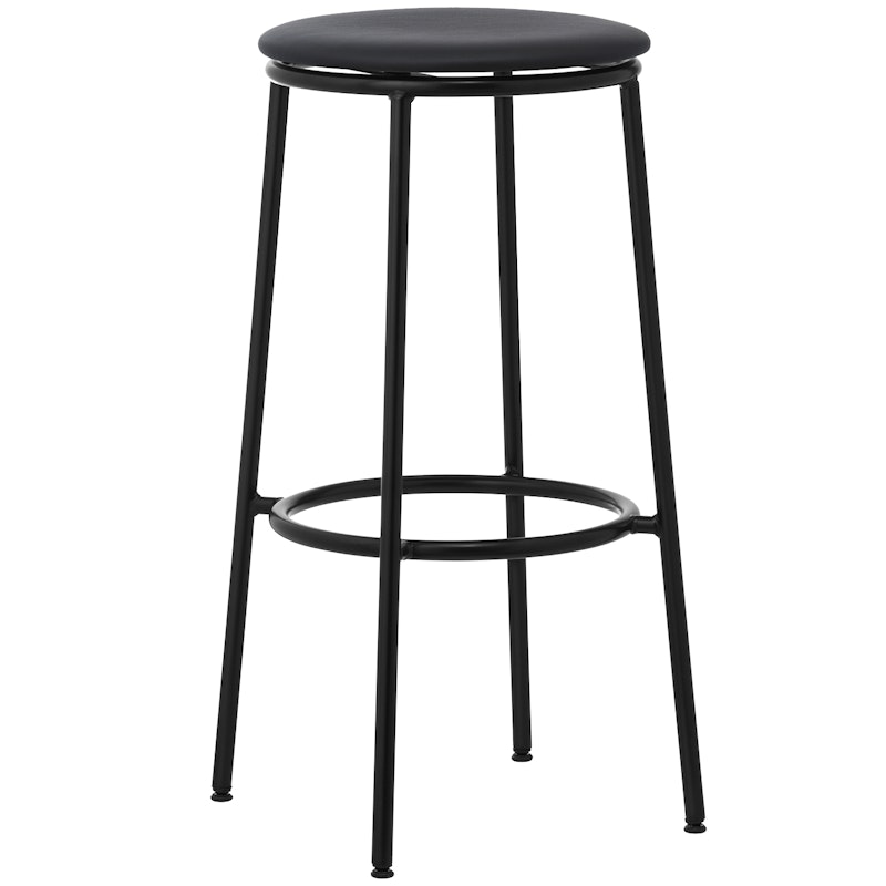 Circa Bar Stool 75 cm, Black Leather / Ultra leather 41599