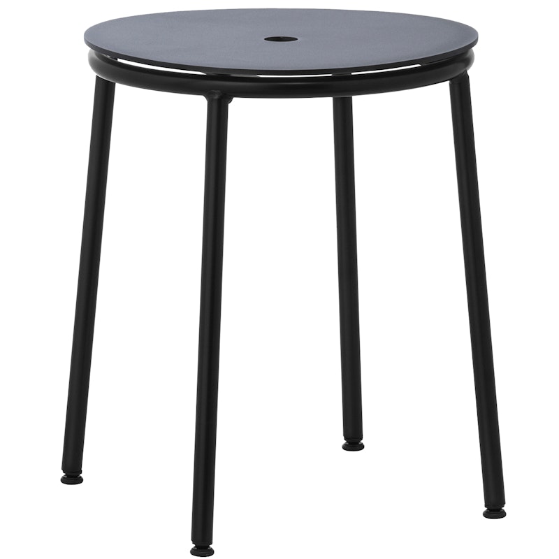 Circa Stool, Black Aluminium