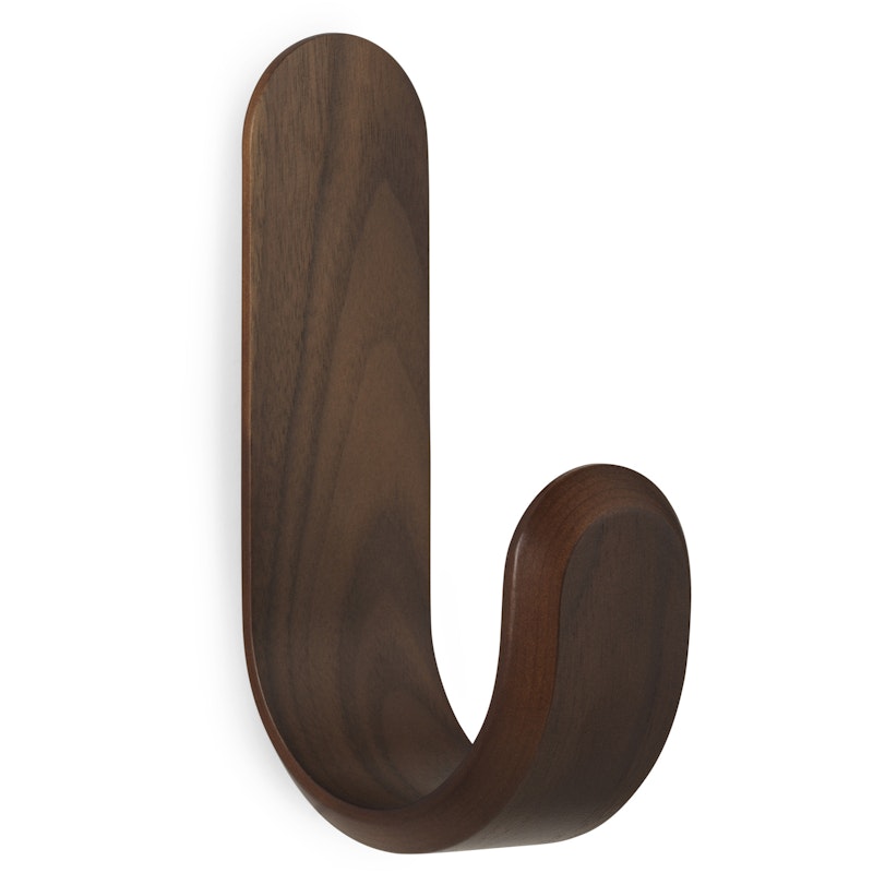 Curve Hook, Walnut