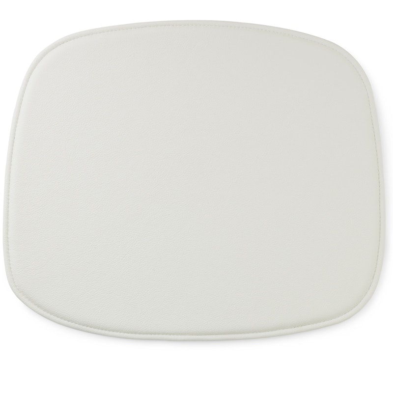 Form Seat Cushion Leather, White