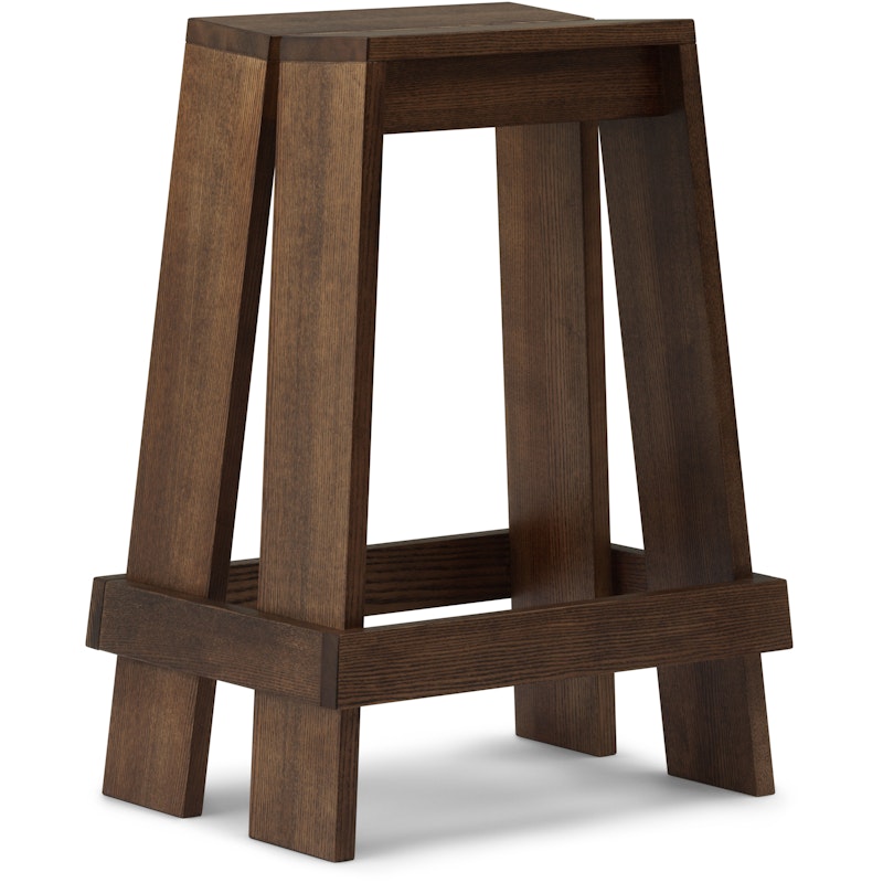 Let Bar Stool 65 cm, Dark Stained Ash