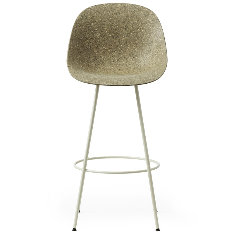 Mat Bar Chair 75 cm, Seaweed / Cream