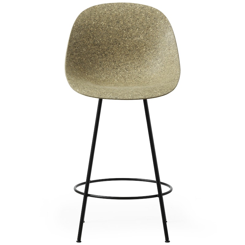 Mat Bar Chair 65 cm, Seaweed / Black
