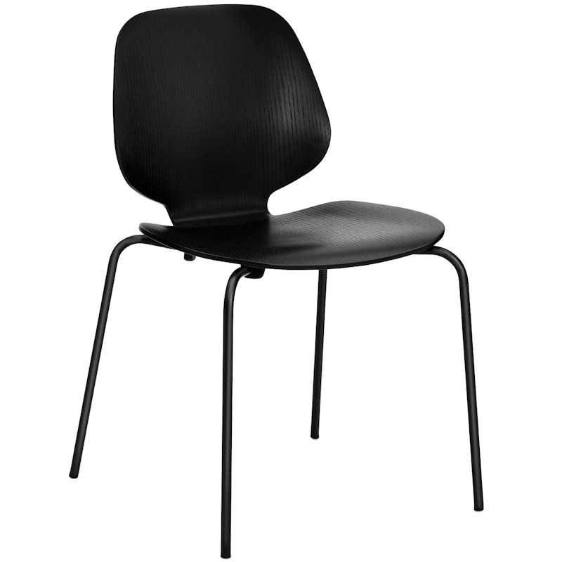 My Chair Dining Chair, Black / Black Steel