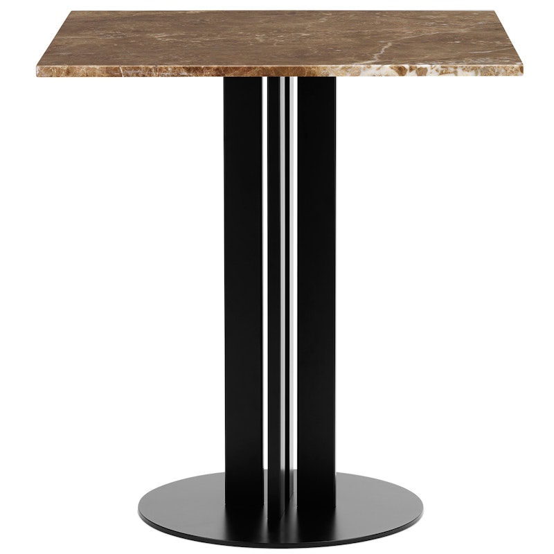 Scala Bistro Table 70x70 cm, Brown Marble