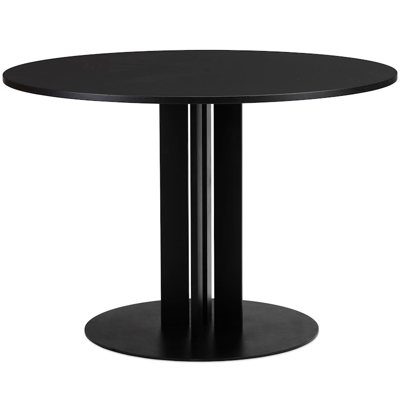 Scala Dining Table Ø110 cm, Black Oak
