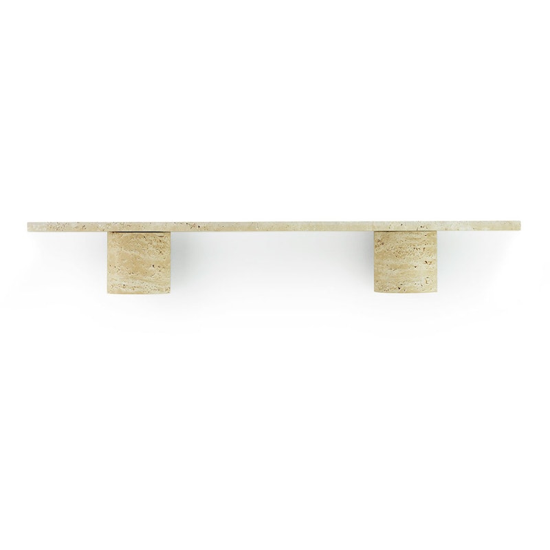 Sten Wall Shelf 80 cm, Travertine