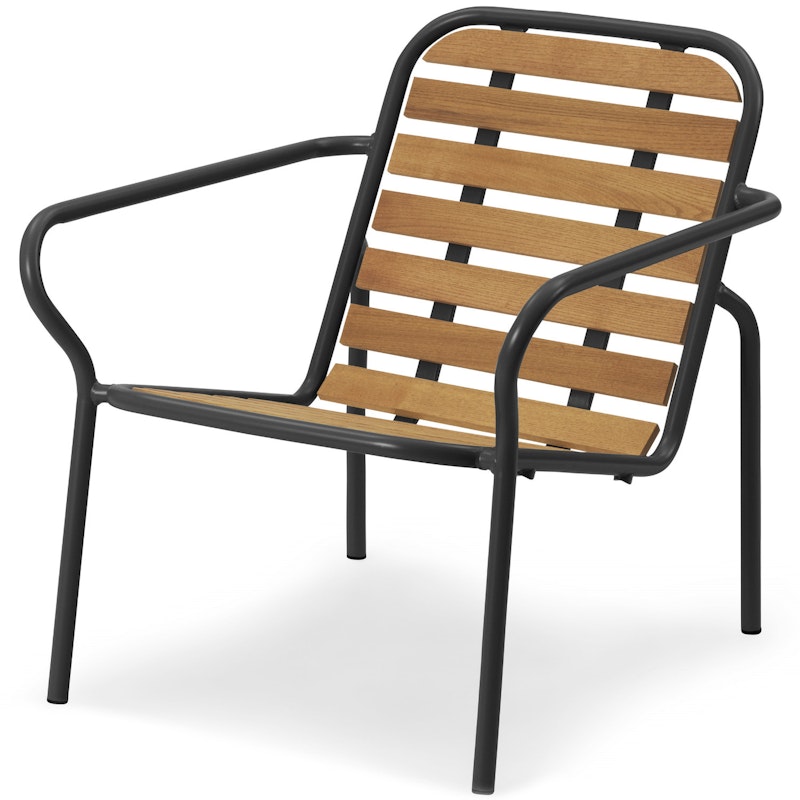 Vig Lounge Chair, Robinia Wood / Black