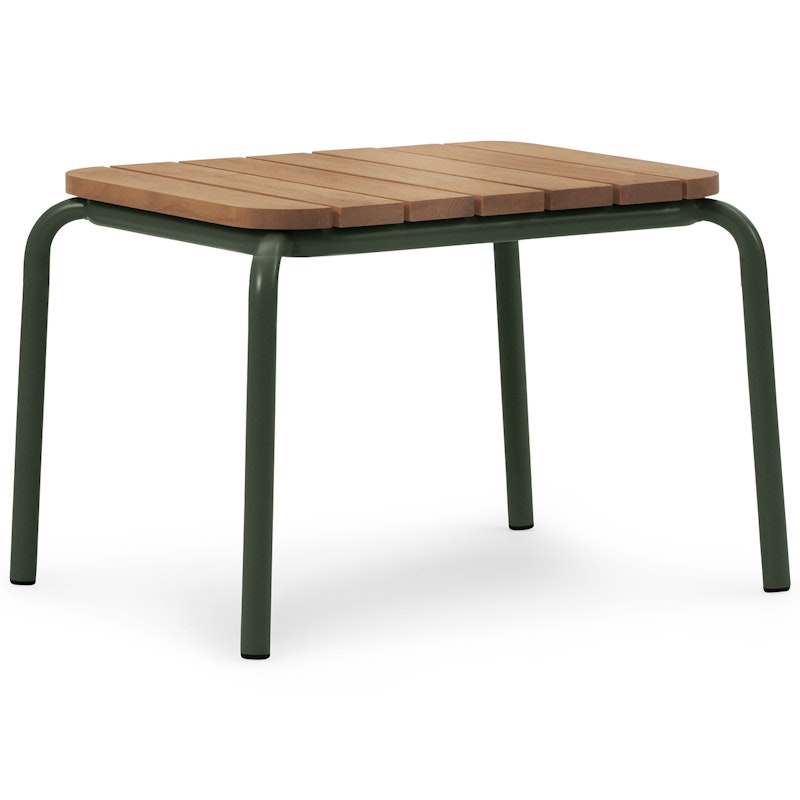 Vig Lounge Table 45x55 cm, Robinia Wood / Dark Green