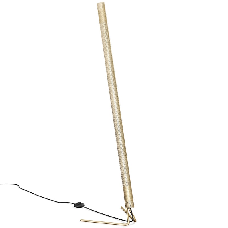 Radent Floor Lamp, Brass