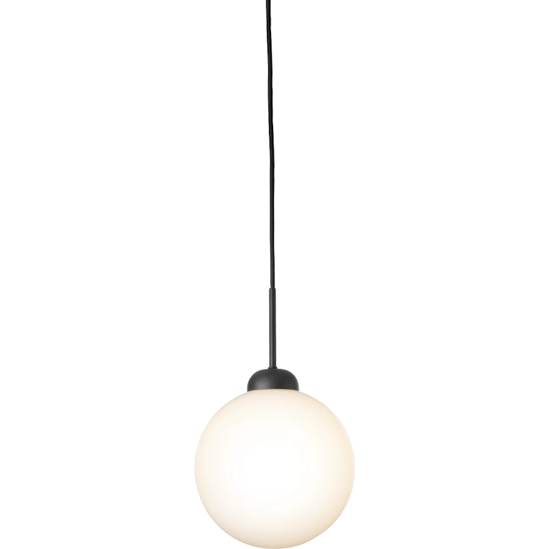 Apiales 1 Pendant 200 mm, Satin Black / Opal