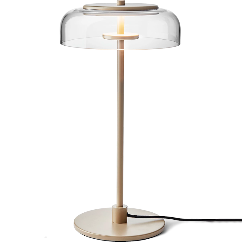 Blossi Table Lamp 230 mm, Nordic Gold / Clear