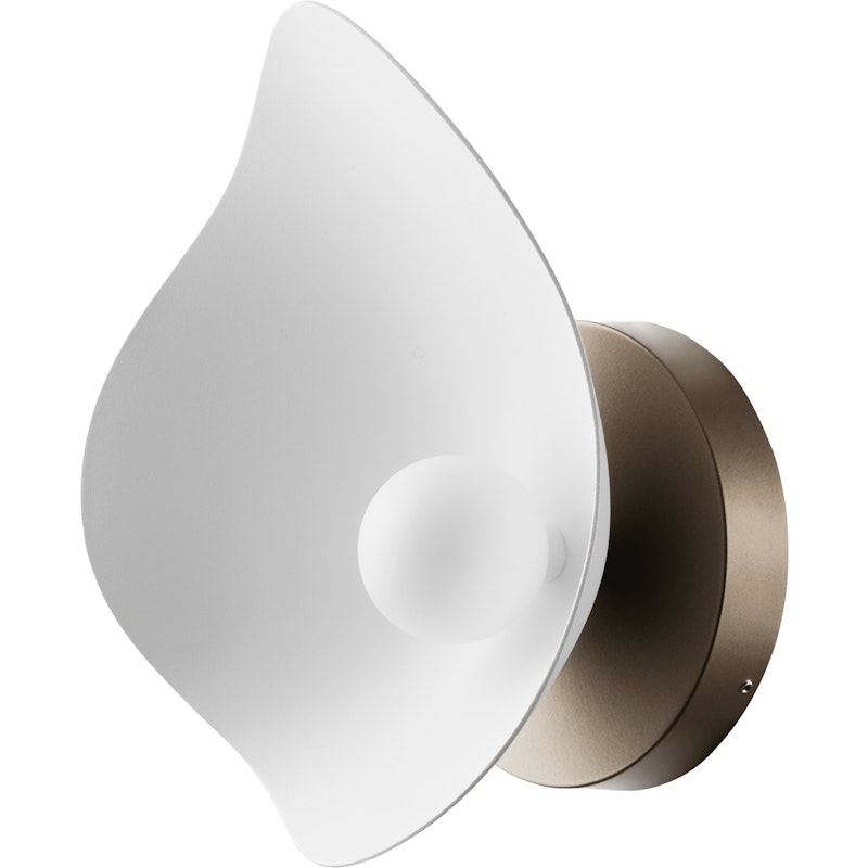 Florii 1 Wall Lamp, Dark Bronze / White